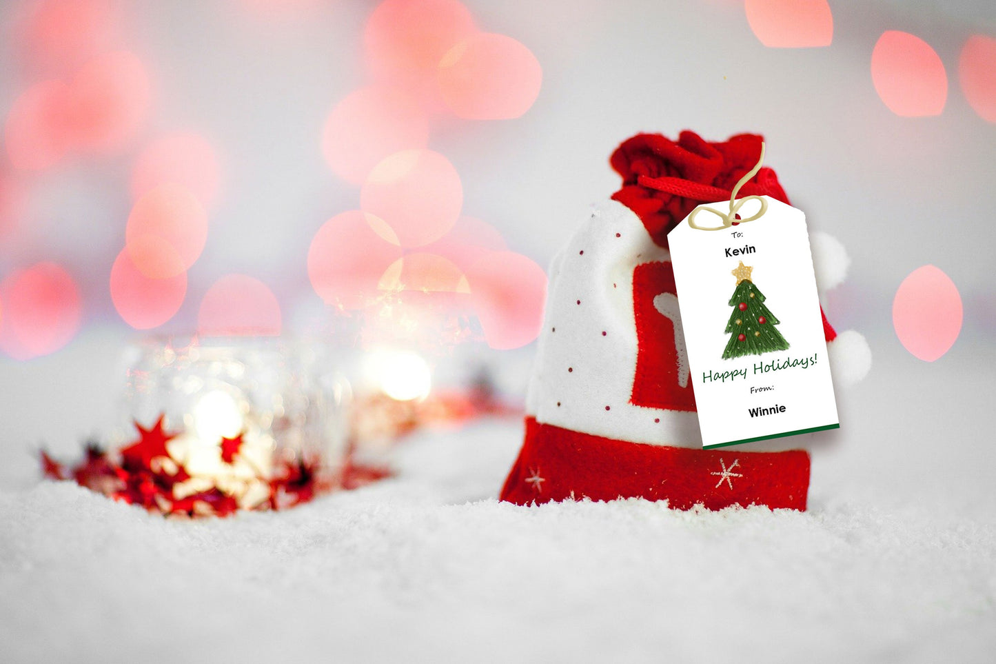 Editable Holiday Gift Tags PDF Editable Instant Download by Emmy Spoon Studio