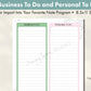 Business To Do and Personal To Do - Print or Import Into Your Favorite Note Program - 8.5x11 Sheets by Emmy Spoon Studio