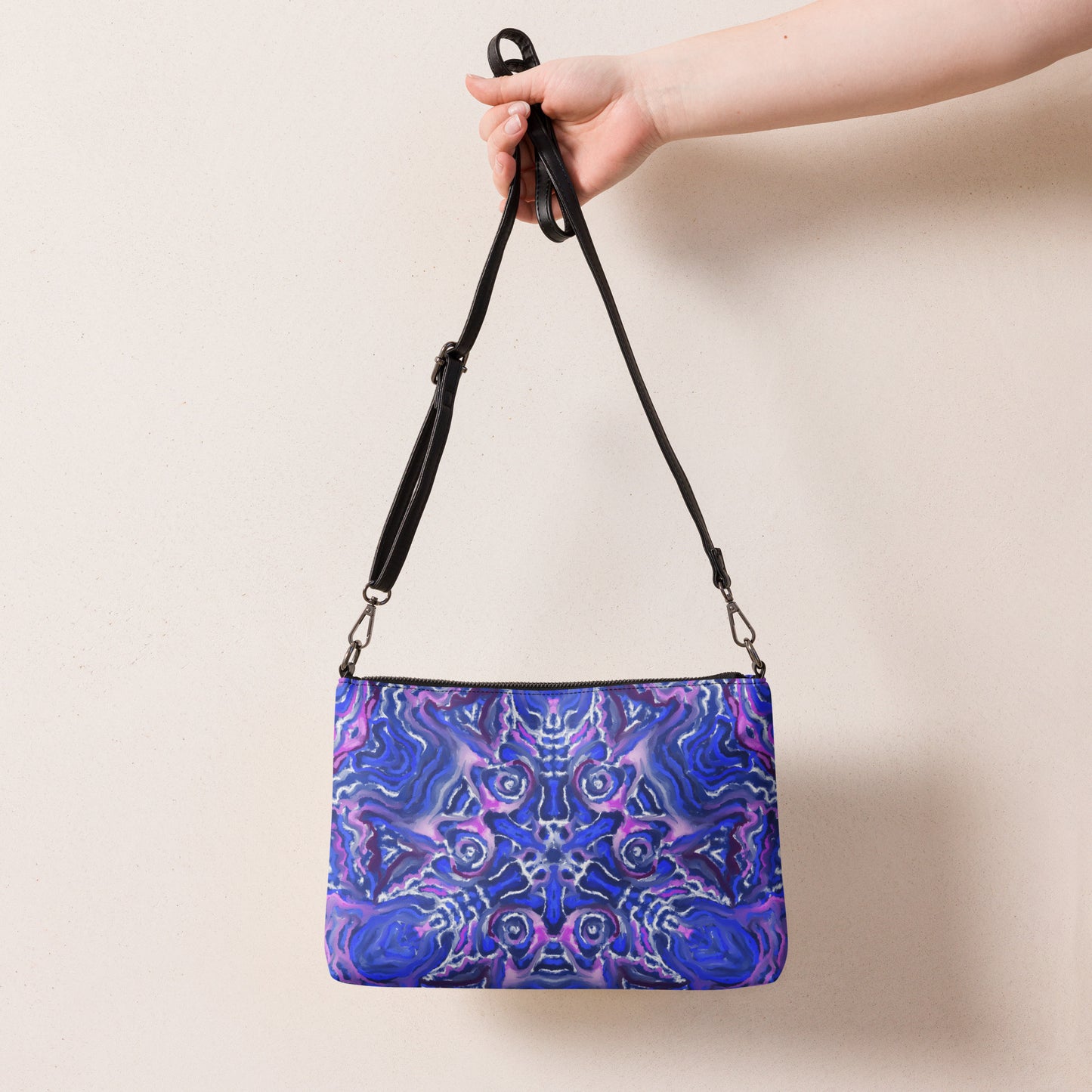 Blue and Purple Crossbody Bag by Emmy Spoon