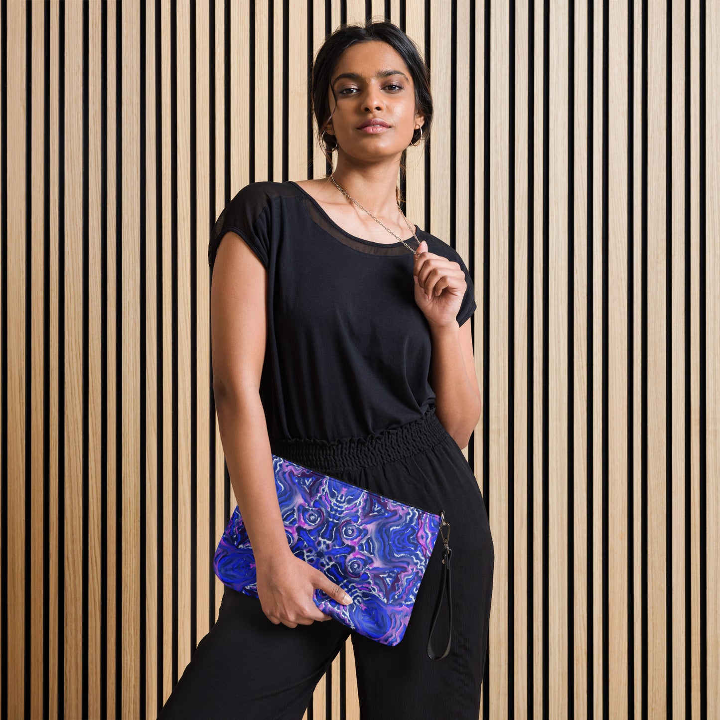 Blue and Purple Crossbody Bag by Emmy Spoon