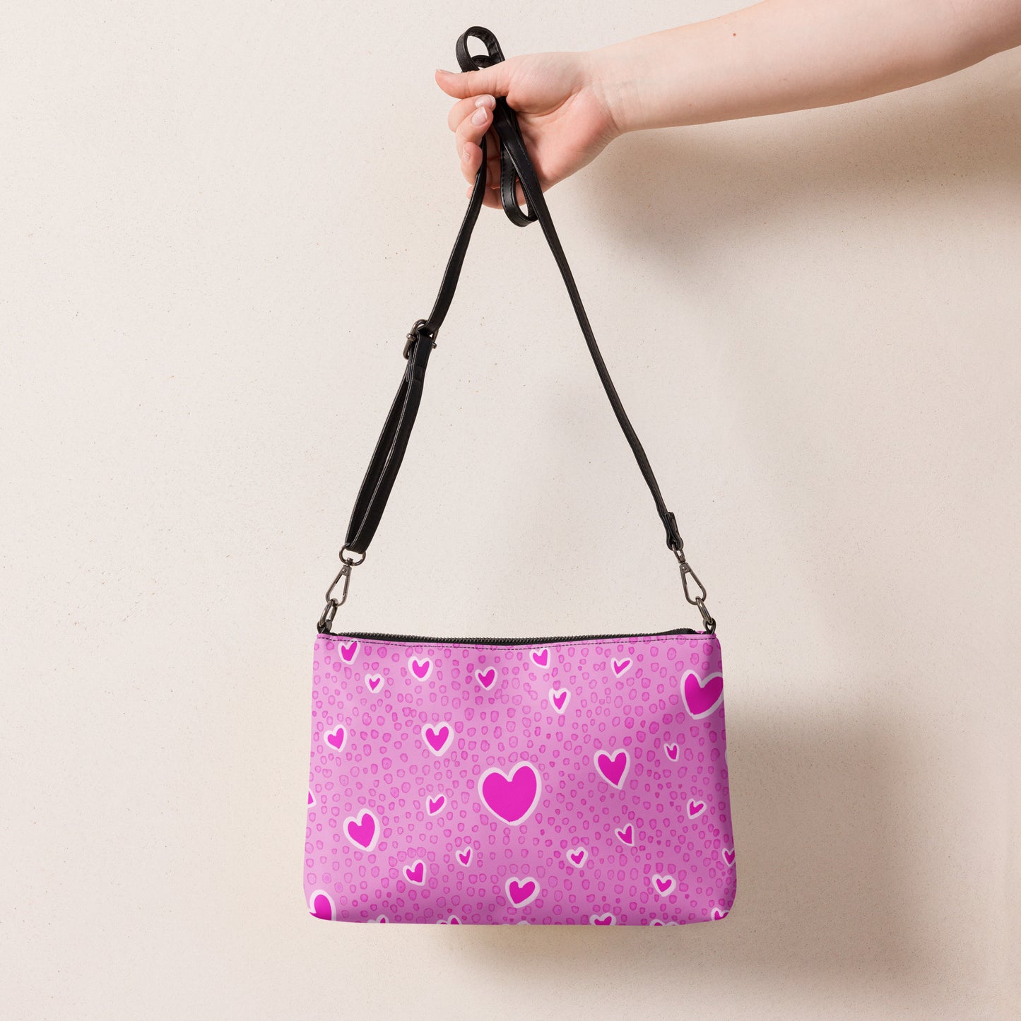 Pink Heart Crush Crossbody bag by Emmy Spoon