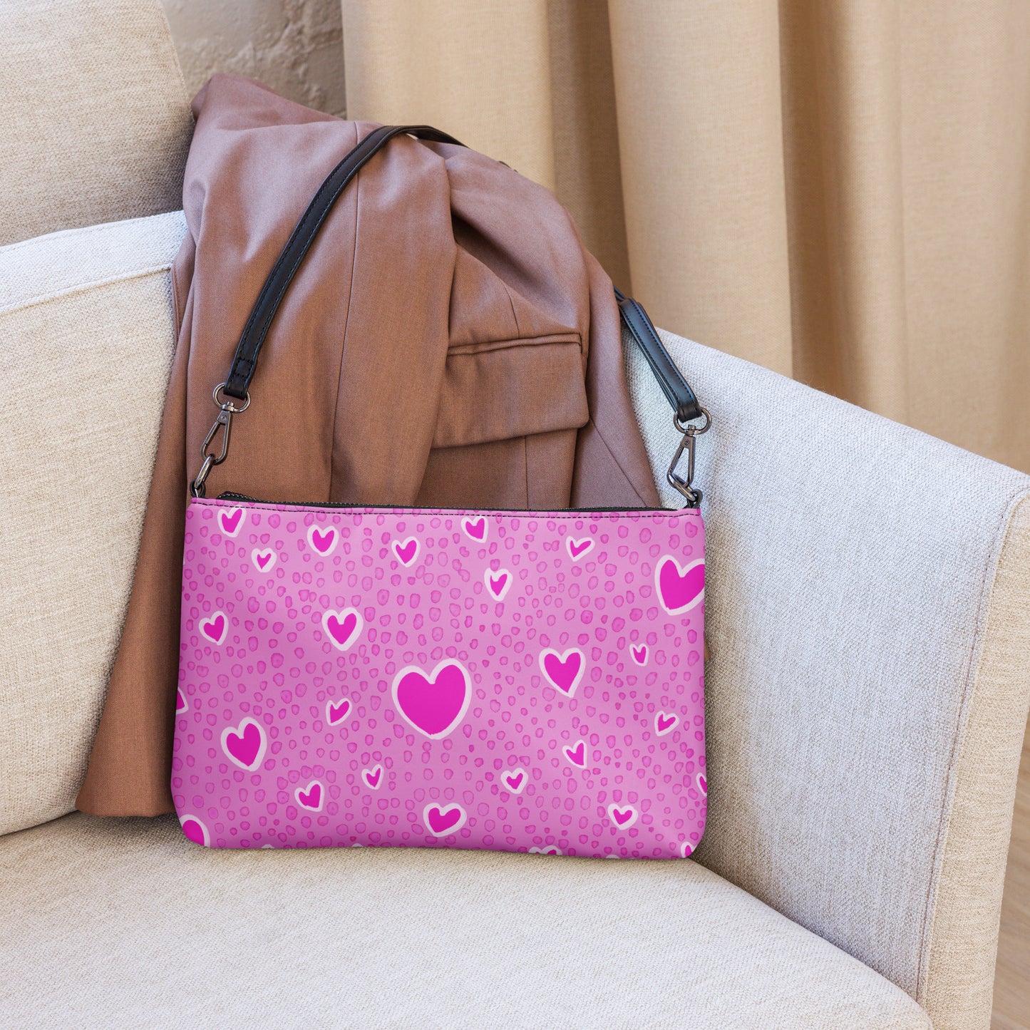 Pink Heart Crush Crossbody bag by Emmy Spoon