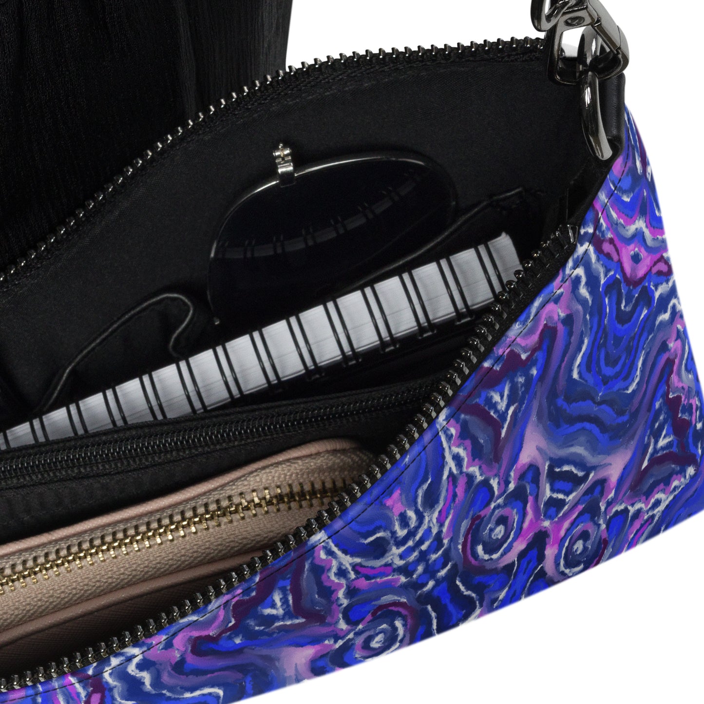 Blue and Purple Crossbody Bag by Emmy Spoon