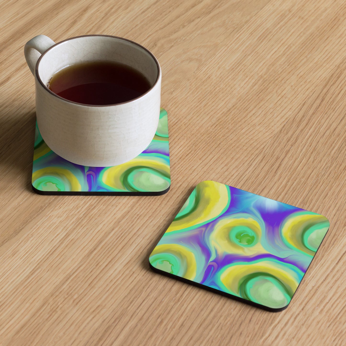 Spring Renewal Cork-back coaster