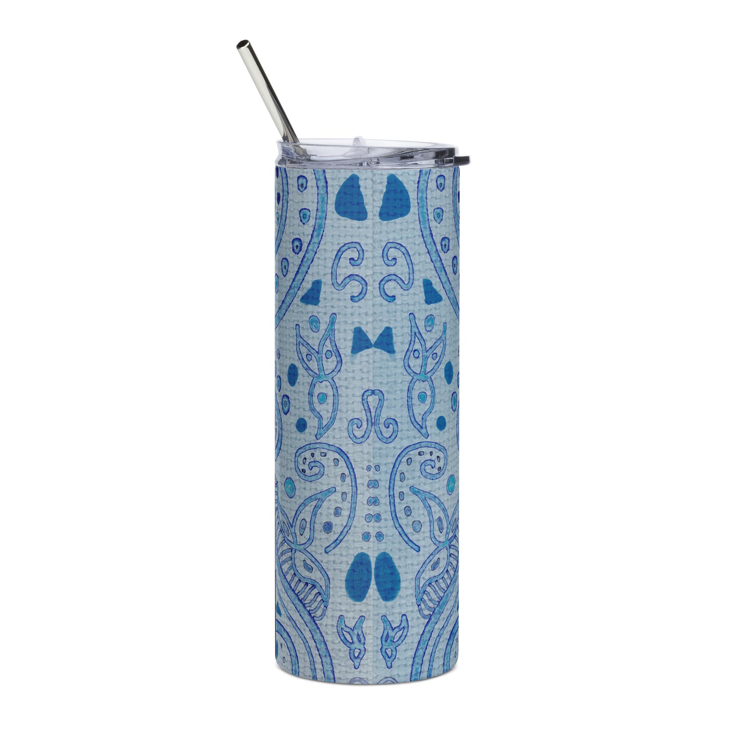 Blue Wash Stainless Steel Tumbler by Emmy Spoon