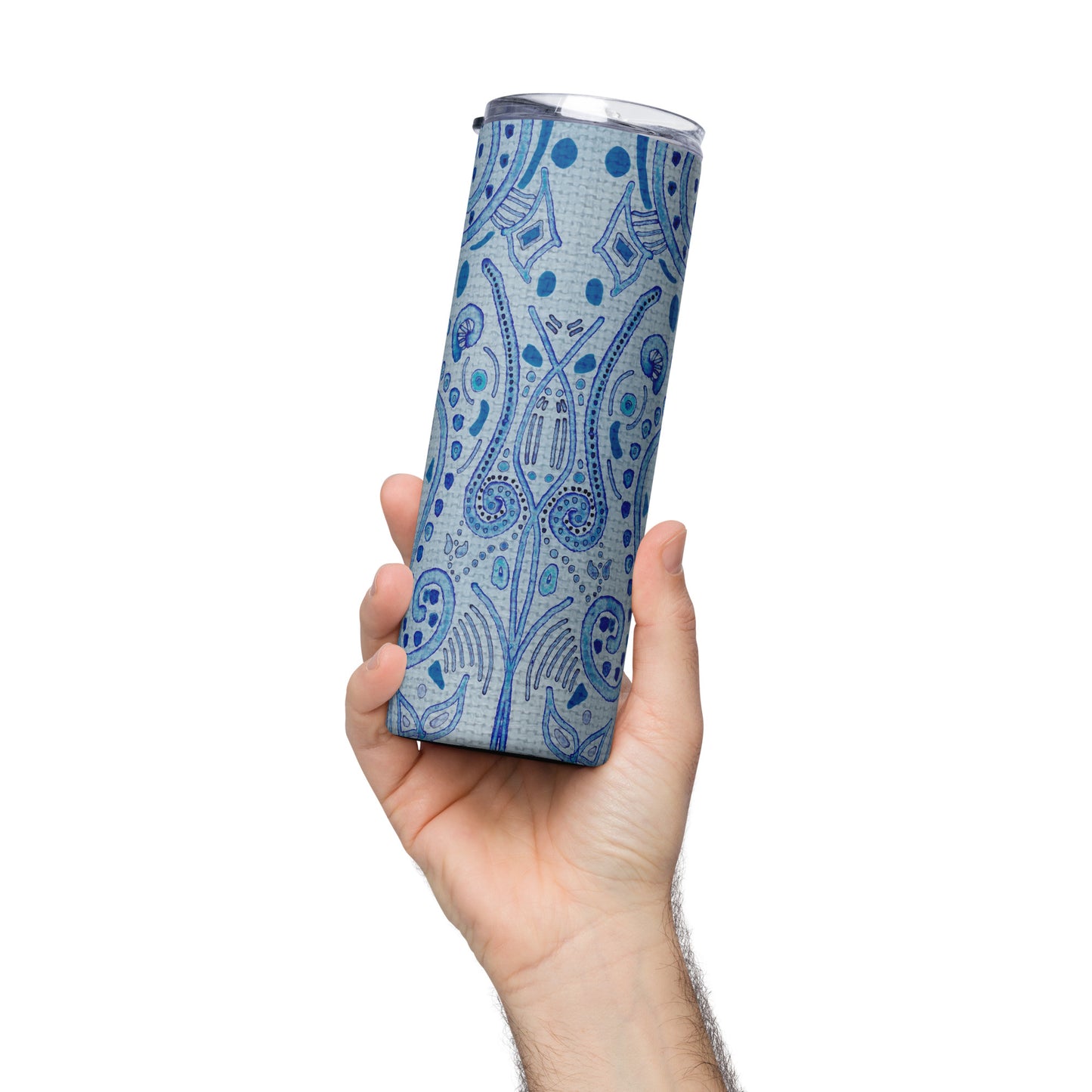 Blue Wash Stainless Steel Tumbler by Emmy Spoon