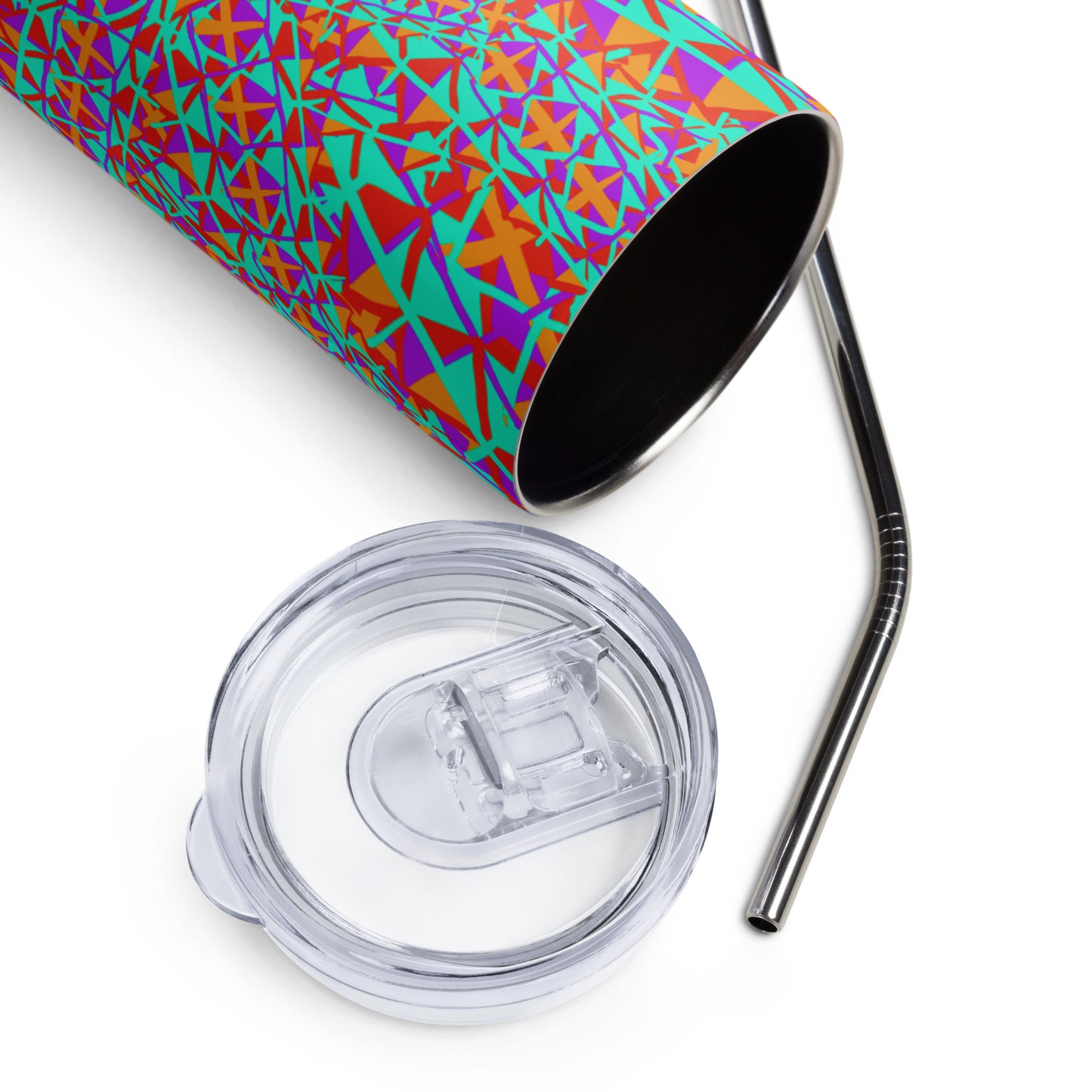 Trippy Stainless steel tumbler by Emmy Spoon