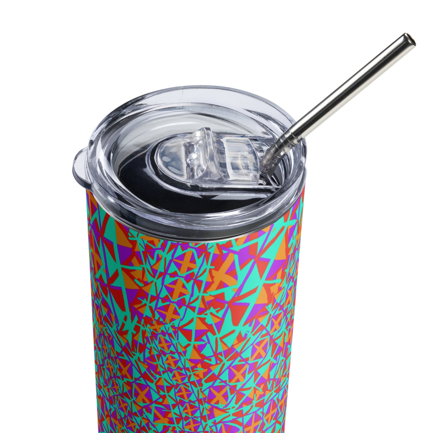 Trippy Stainless steel tumbler by Emmy Spoon