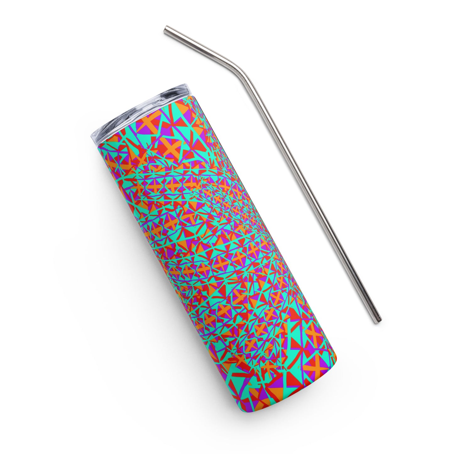 Trippy Stainless steel tumbler by Emmy Spoon