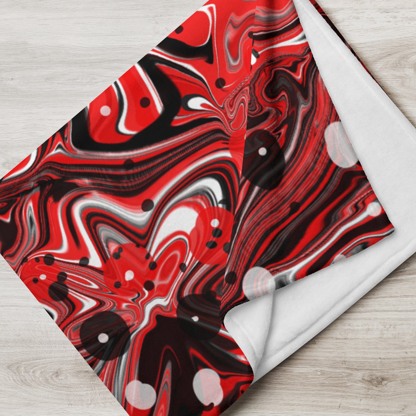Crimson Signal Throw Blanket