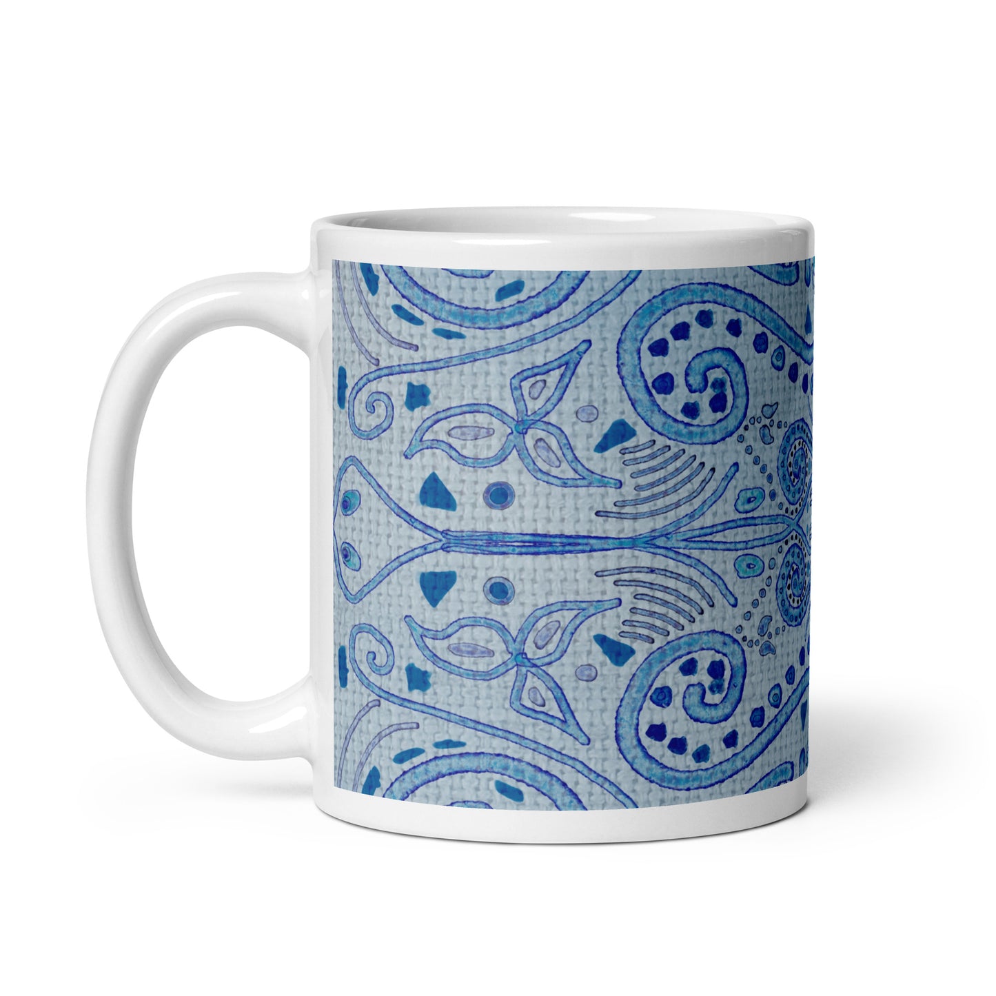 Blue Wash Glossy Mug by Emmy Spoon