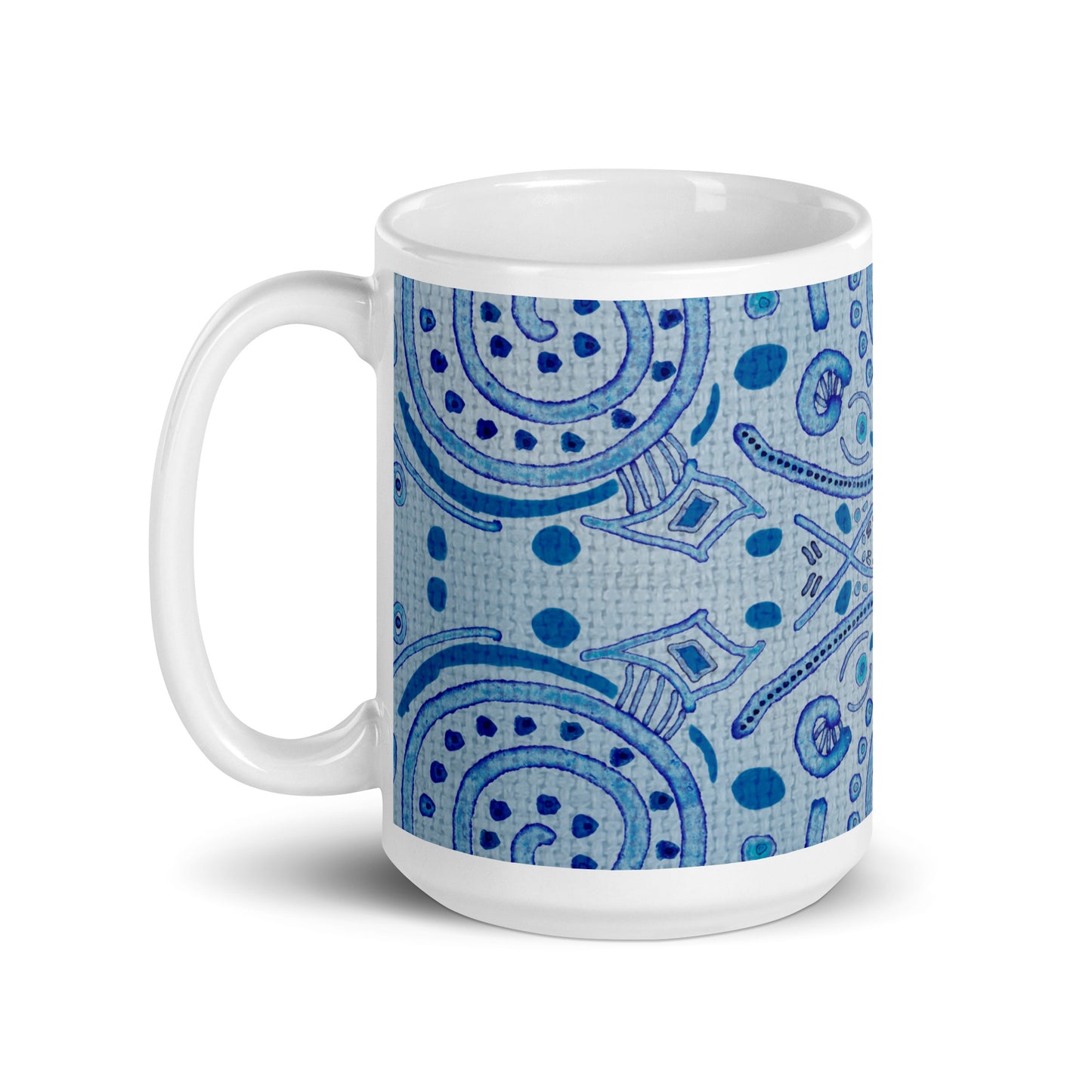 Blue Wash Glossy Mug by Emmy Spoon