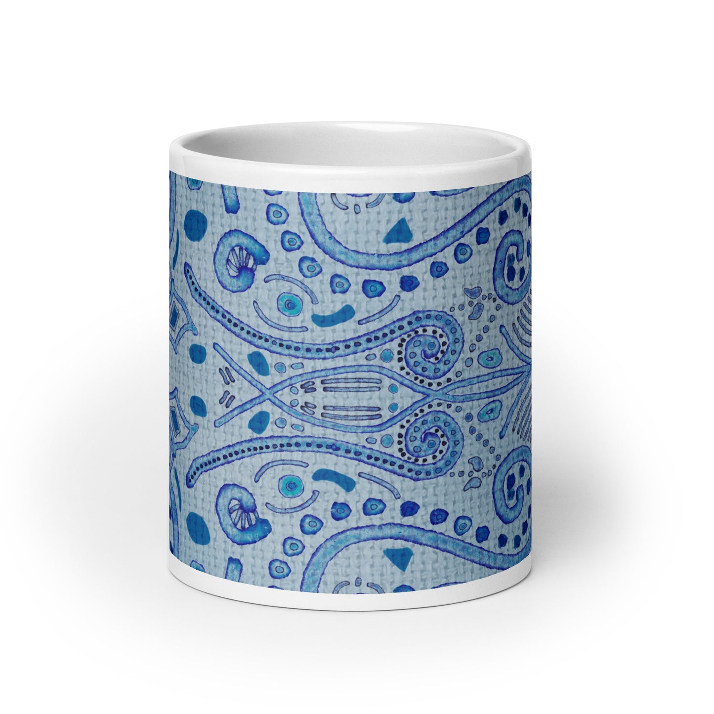 Blue Wash Glossy Mug by Emmy Spoon