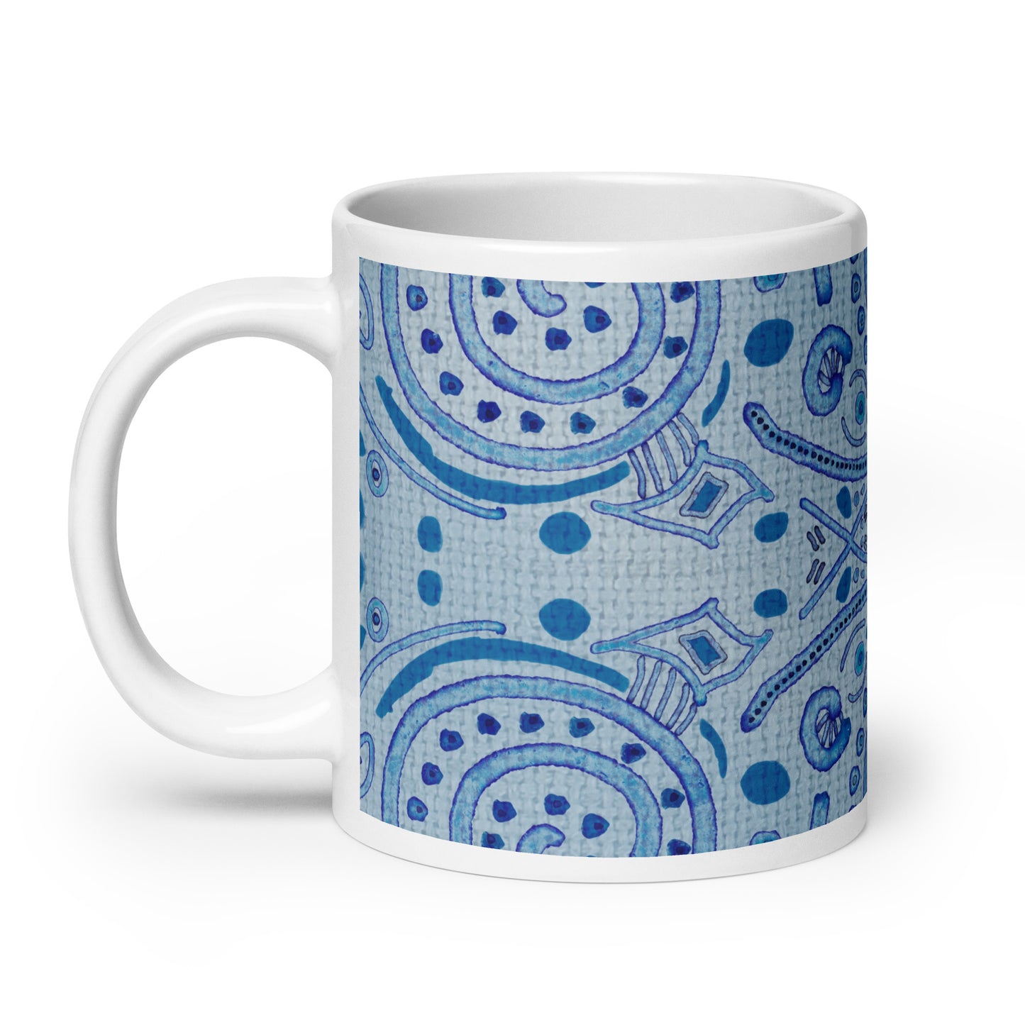 Blue Wash Glossy Mug by Emmy Spoon