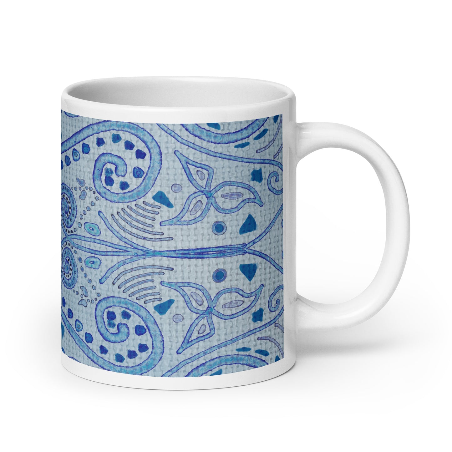 Blue Wash Glossy Mug by Emmy Spoon