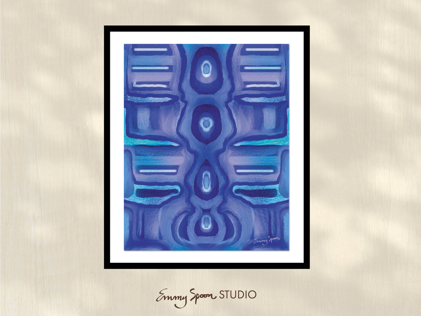 Blue Maze 8x10 Digital Download by Emmy Spoon.