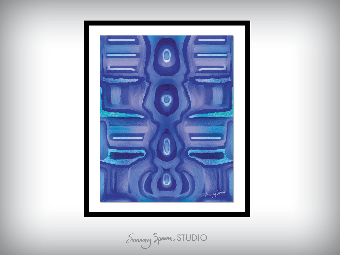 Blue Maze 8x10 Digital Download by Emmy Spoon.