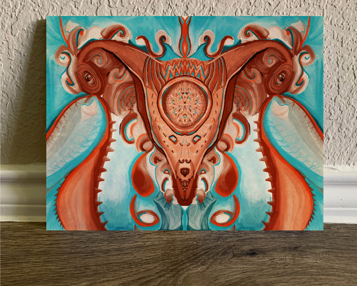 Womb (2022) by Emmy Spoon Metallic Art Print
