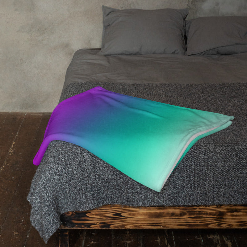 Ombre Stripe Throw Blanket