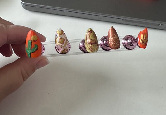 creating press on nails as an experiment