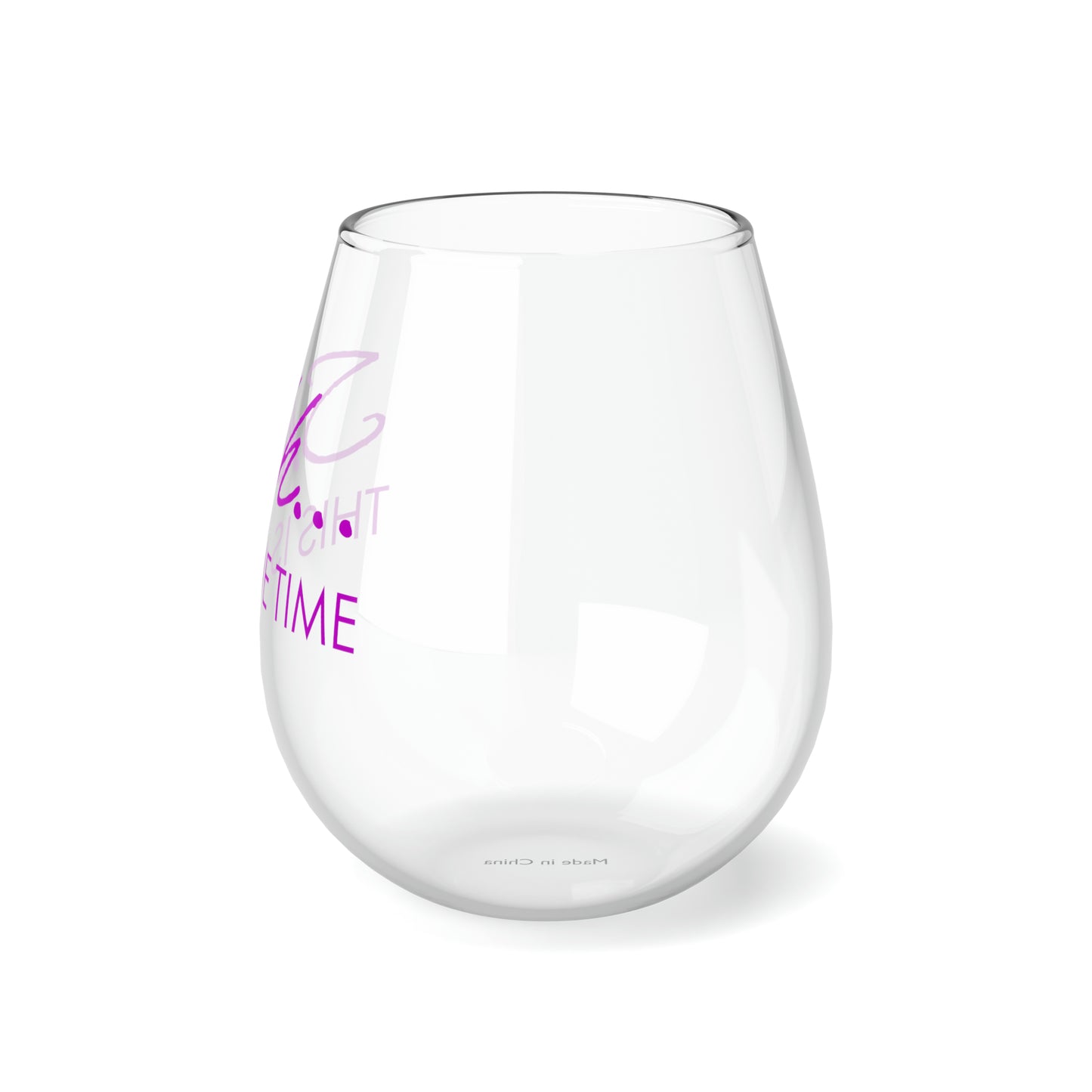 Shh..This is Me Time Stemless Wine Glass, 11.75oz
