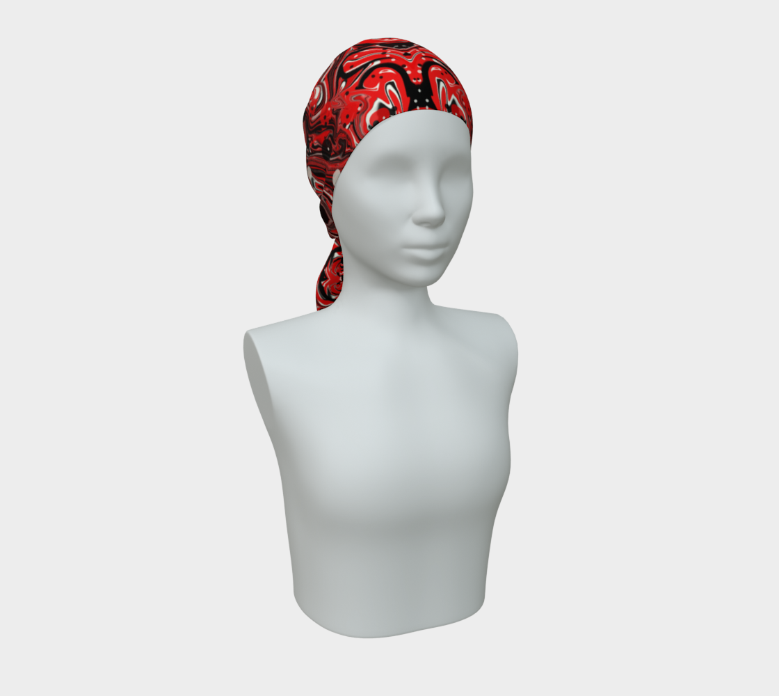 Crimson Signal Art Scarf/Bandana