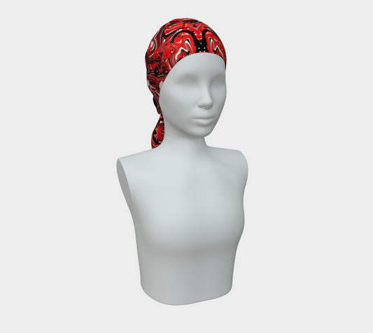 Crimson Signal Art Scarf/Bandana