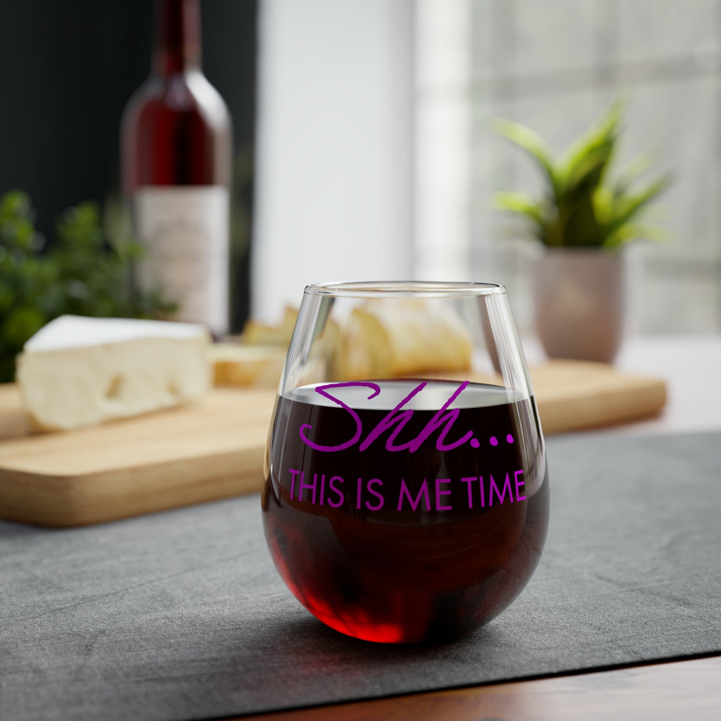 Shh..This is Me Time Stemless Wine Glass, 11.75oz