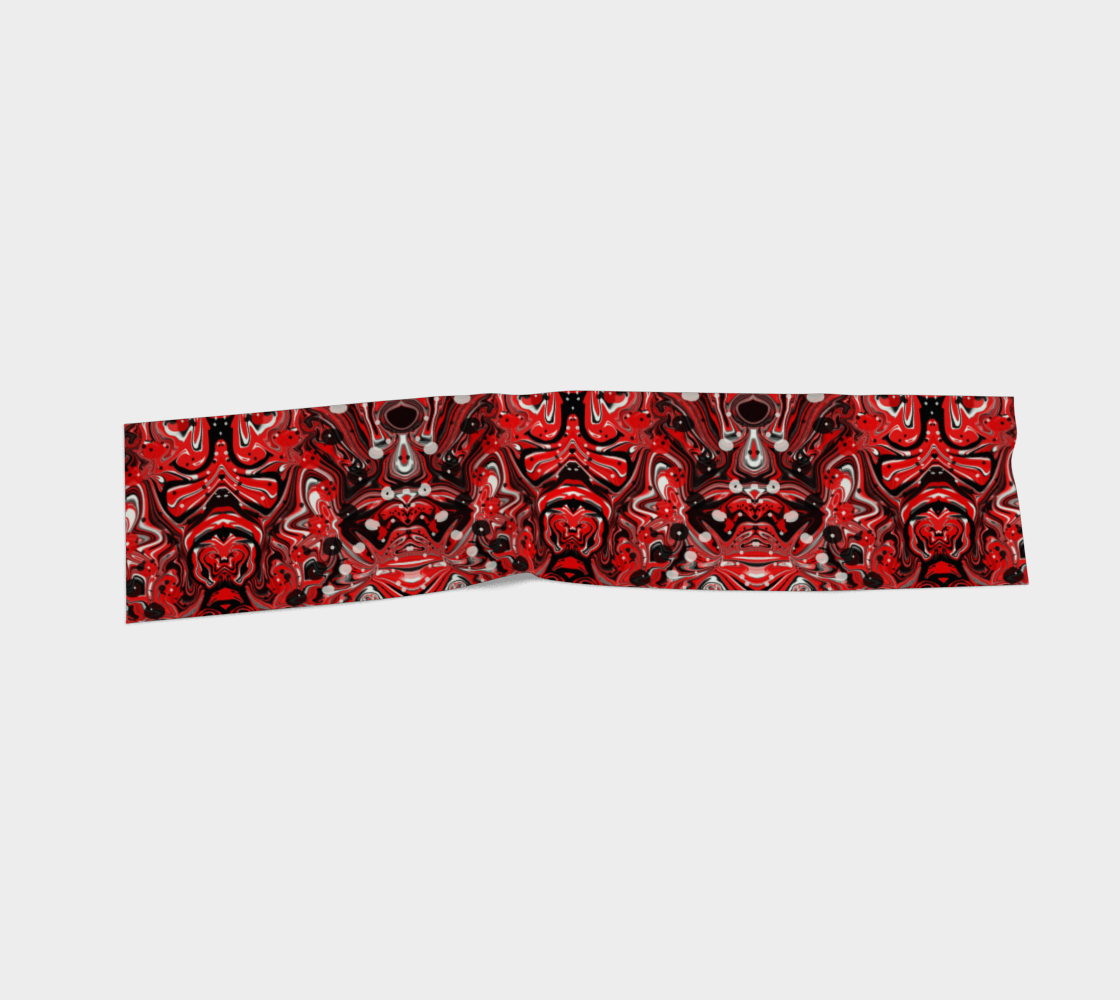 Crimson Signal Art Scarf/Bandana