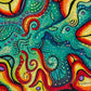 Celestial Bloom – 8x8 Original Abstract Acrylic Painting by Emmy Spoon