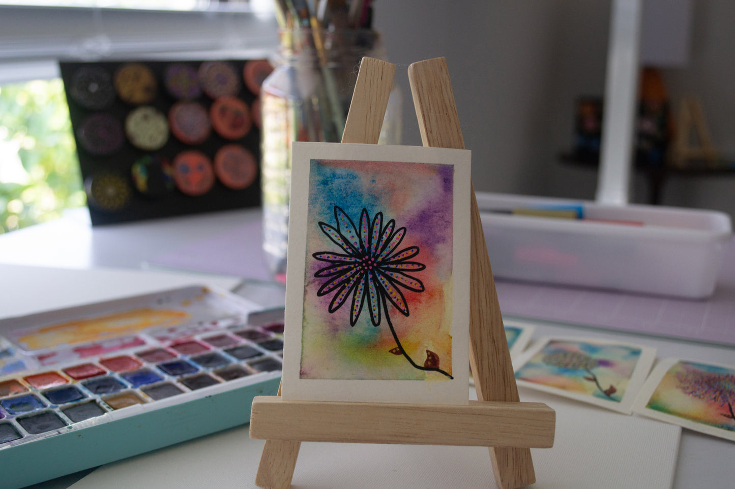 Celestial Bloom — Four-Part Mini Series (Original ACEOs)