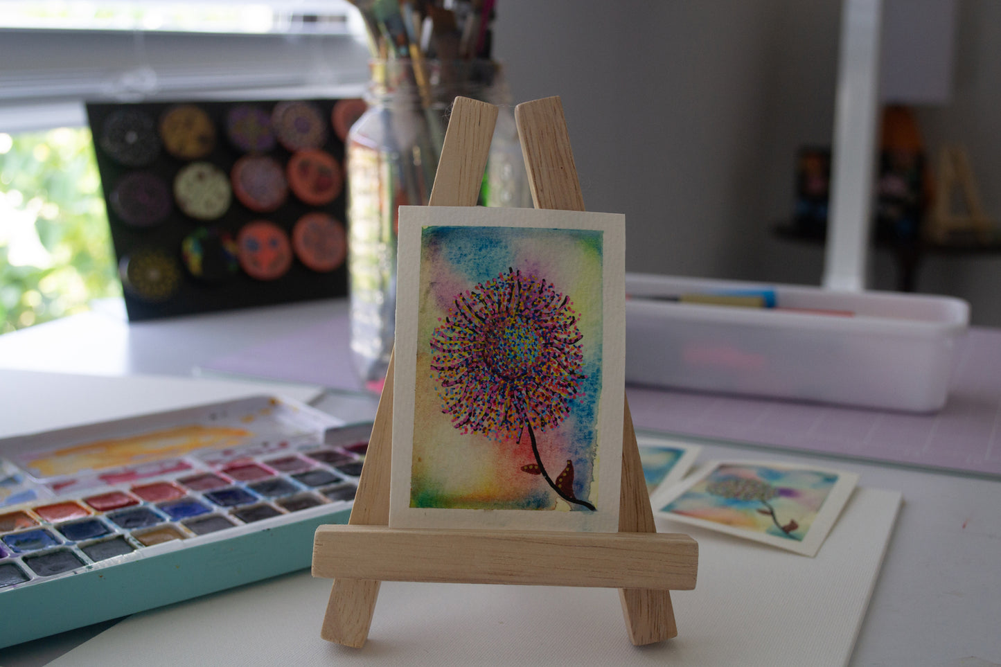 Celestial Bloom — Four-Part Mini Series (Original ACEOs)