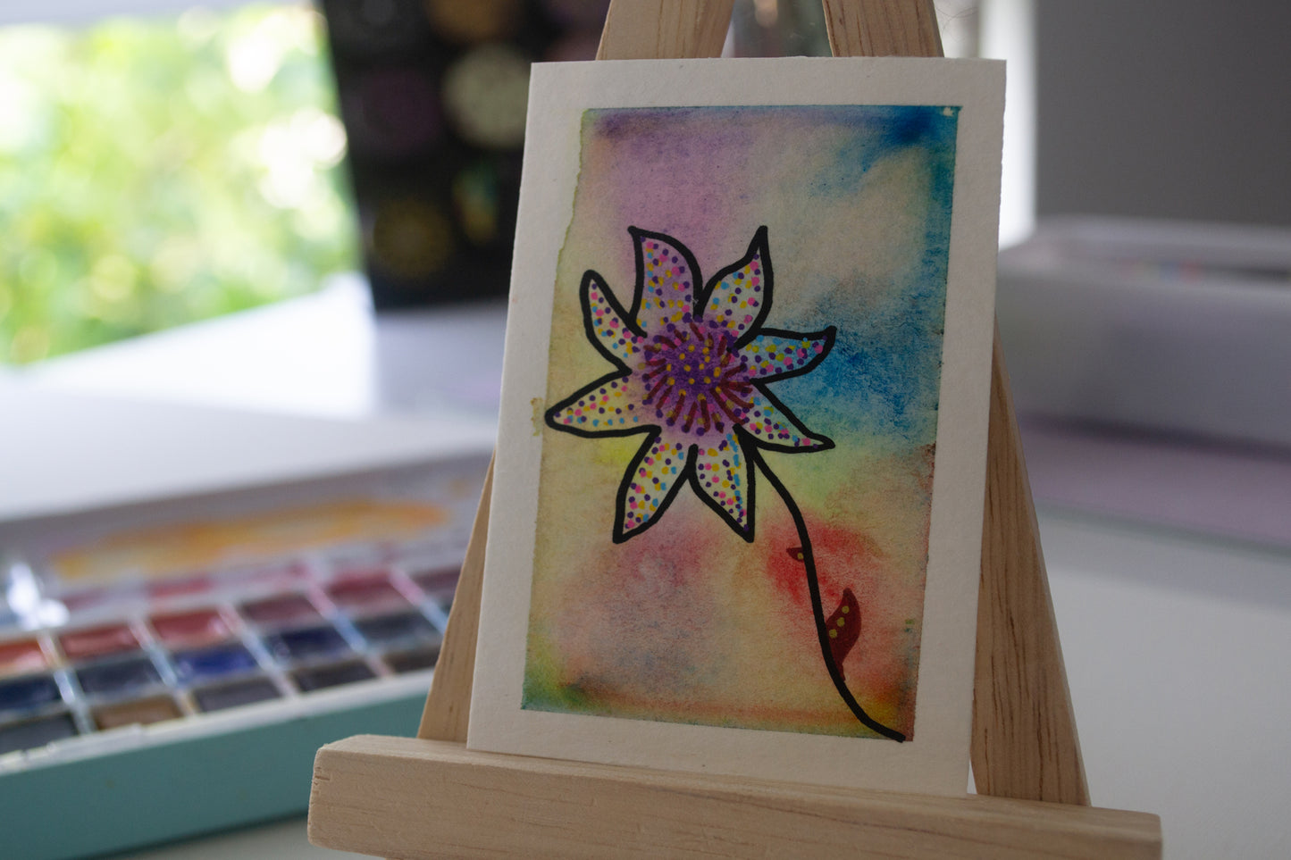 Celestial Bloom — Four-Part Mini Series (Original ACEOs)