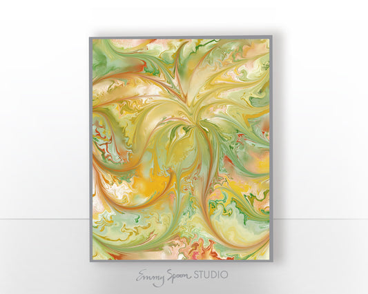 Floral Swirl (2022) Poster Print by Emmy Spoon
