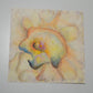 Forgotten Bloom (2026) — Original Watercolor & Mixed Media, 6×6 in 