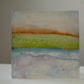 Abstract watercolor painting on a plain background
