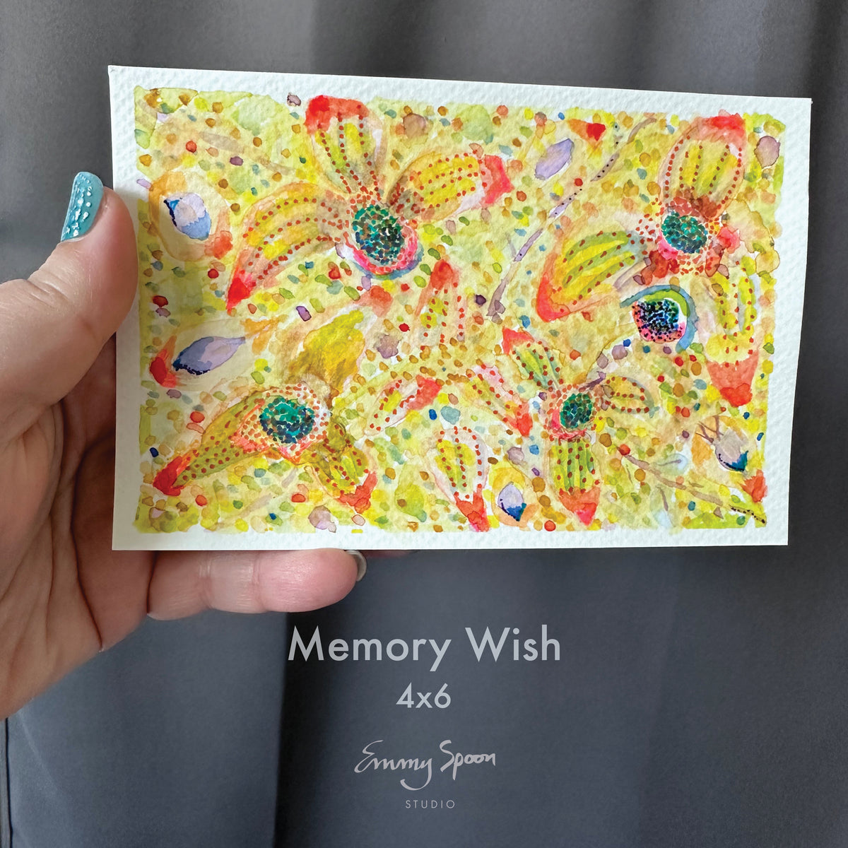 Memory Wish (2022) Original Watercolor on Watercolor Paper