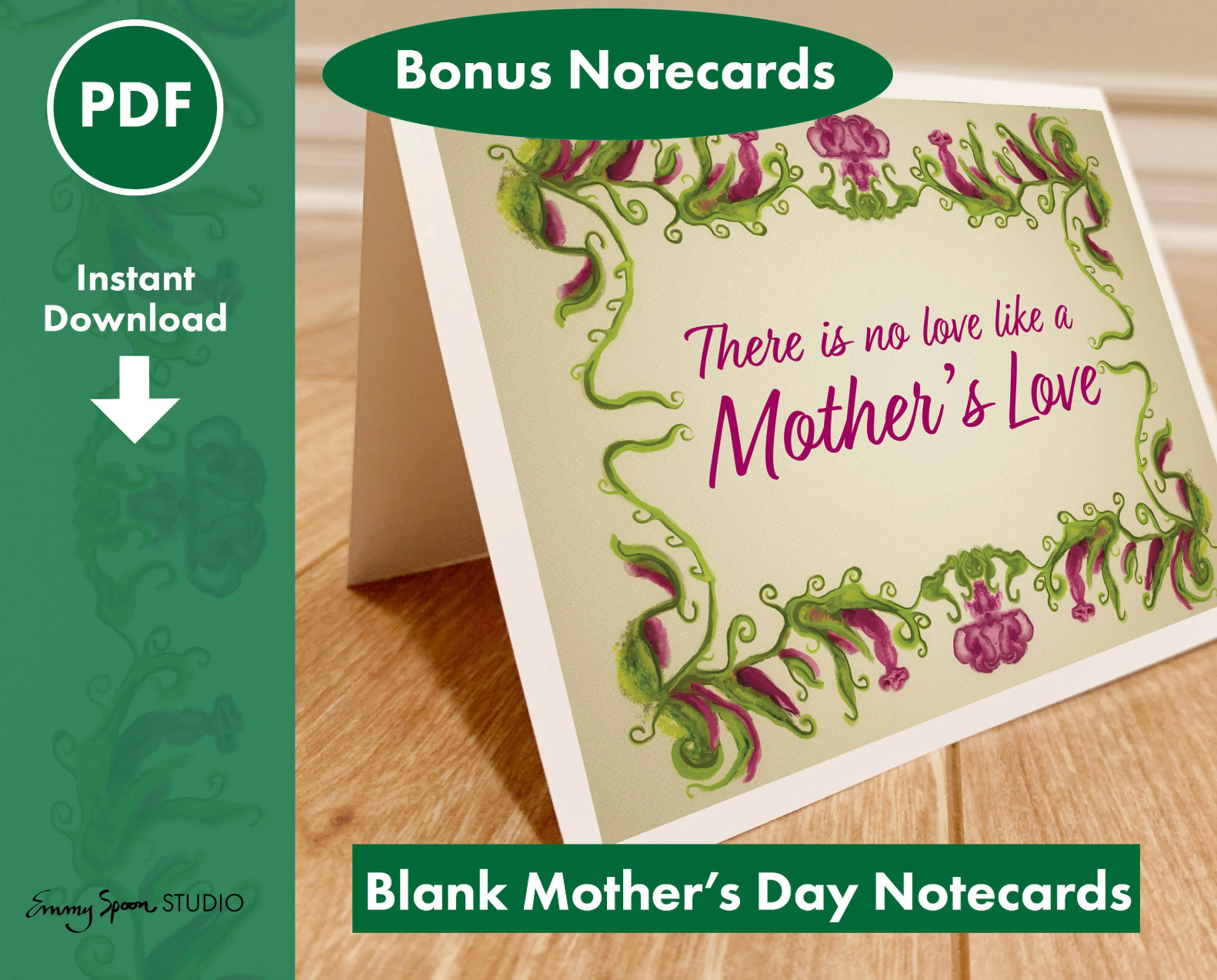 Mother's Day Editable Coupons with Bonus Blank Notecards, Personalized Coupons, Digital Download