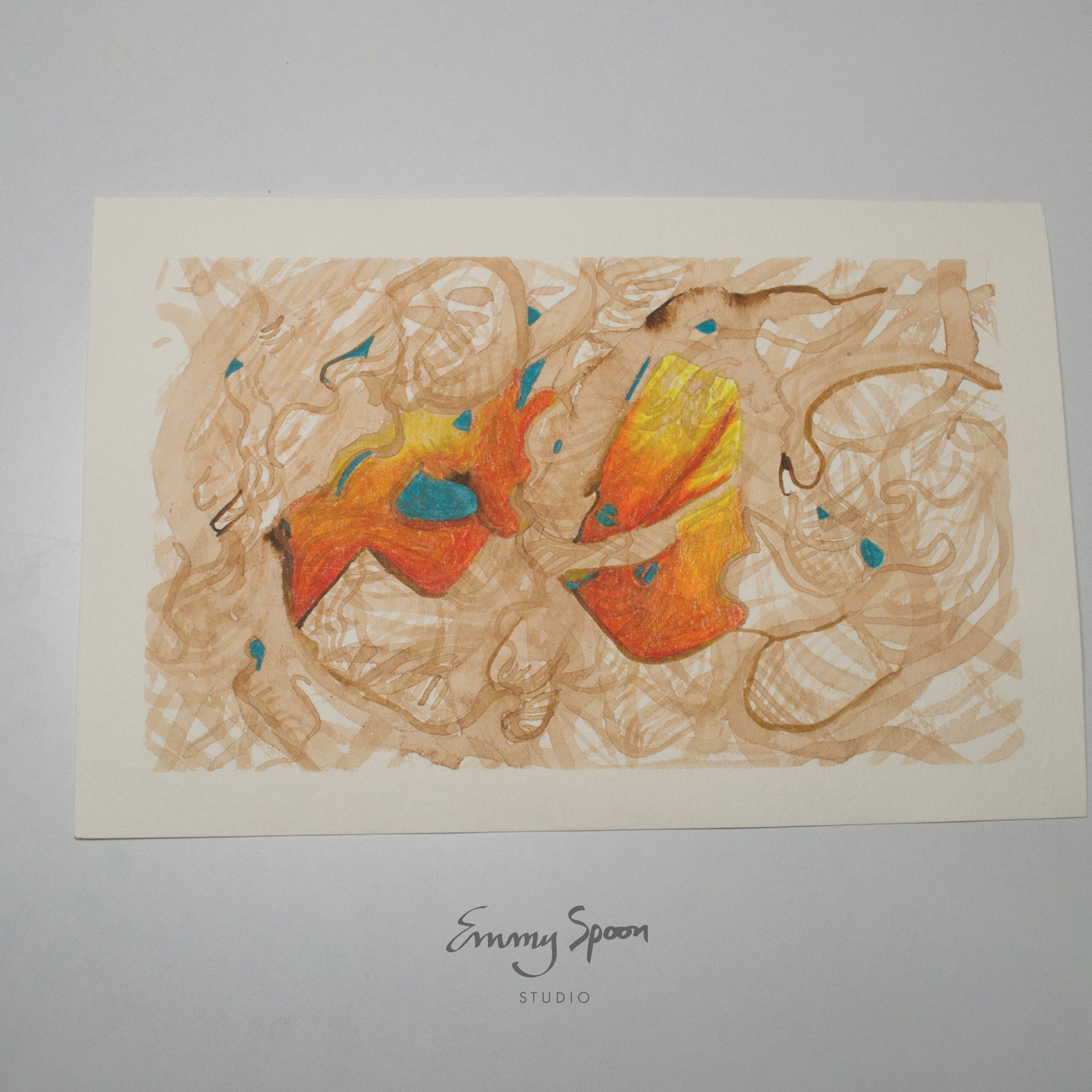 Only A Memory (2026) Original Mixed Media on Watercolor Paper