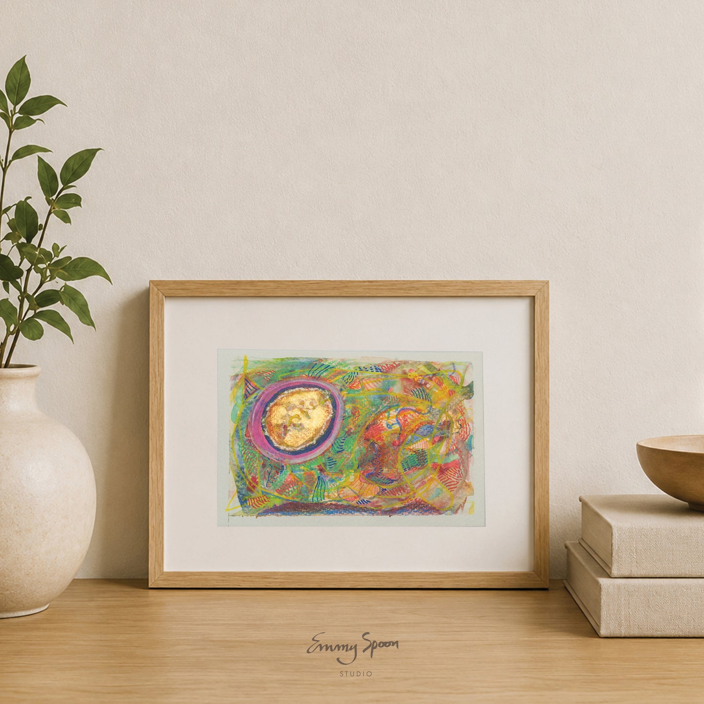 Orbit (2026) Original Mixed Media on Watercolor Paper