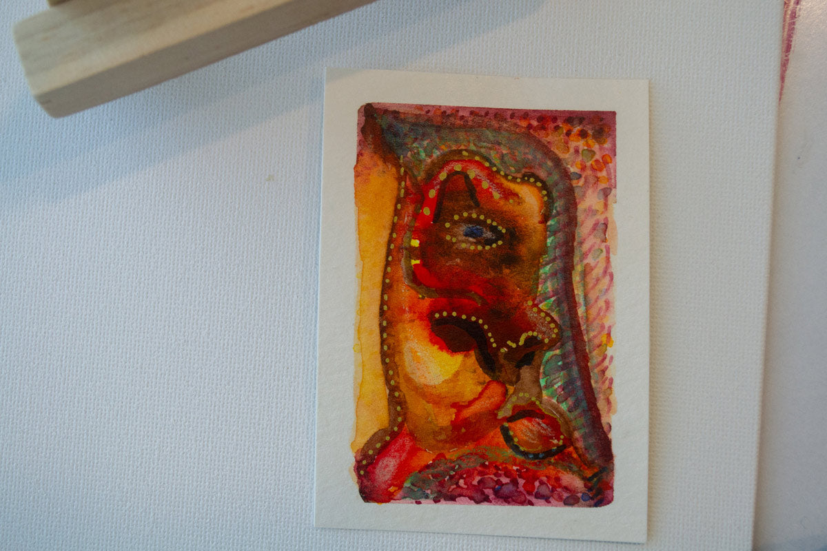 Root Memory Mixed Media on Watercolor paper ©2025 by Emmy Spoon