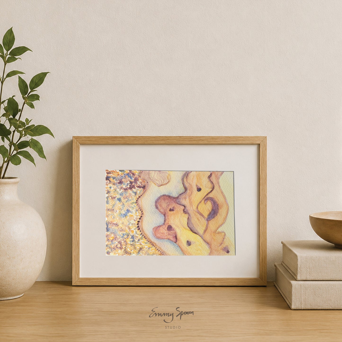 Searching (2026) Original Mixed Media on Watercolor Paper