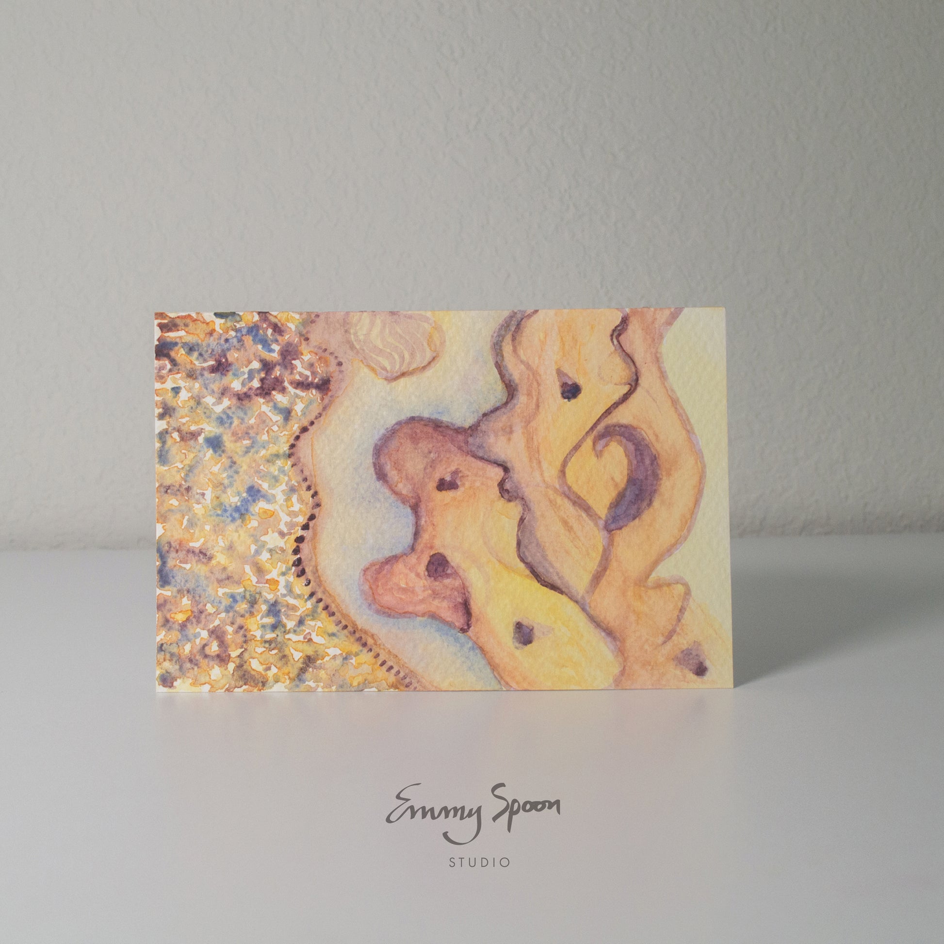 Searching (2026) Original Mixed Media on Watercolor Paper