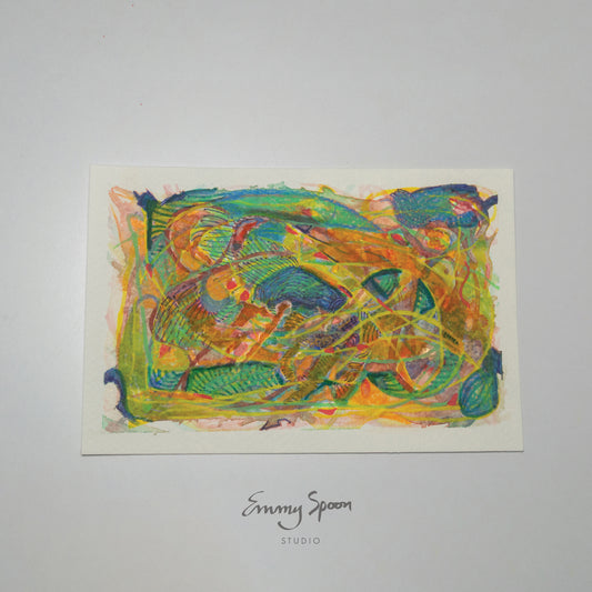 Tangled (2026) Original Mixed Media on Watercolor Paper