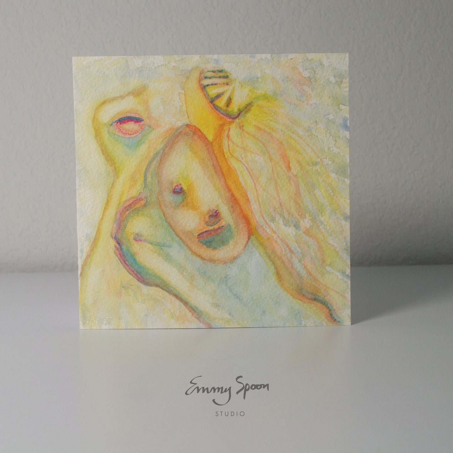 Tearful Dream (2026) Original Mixed Media on Watercolor Paper