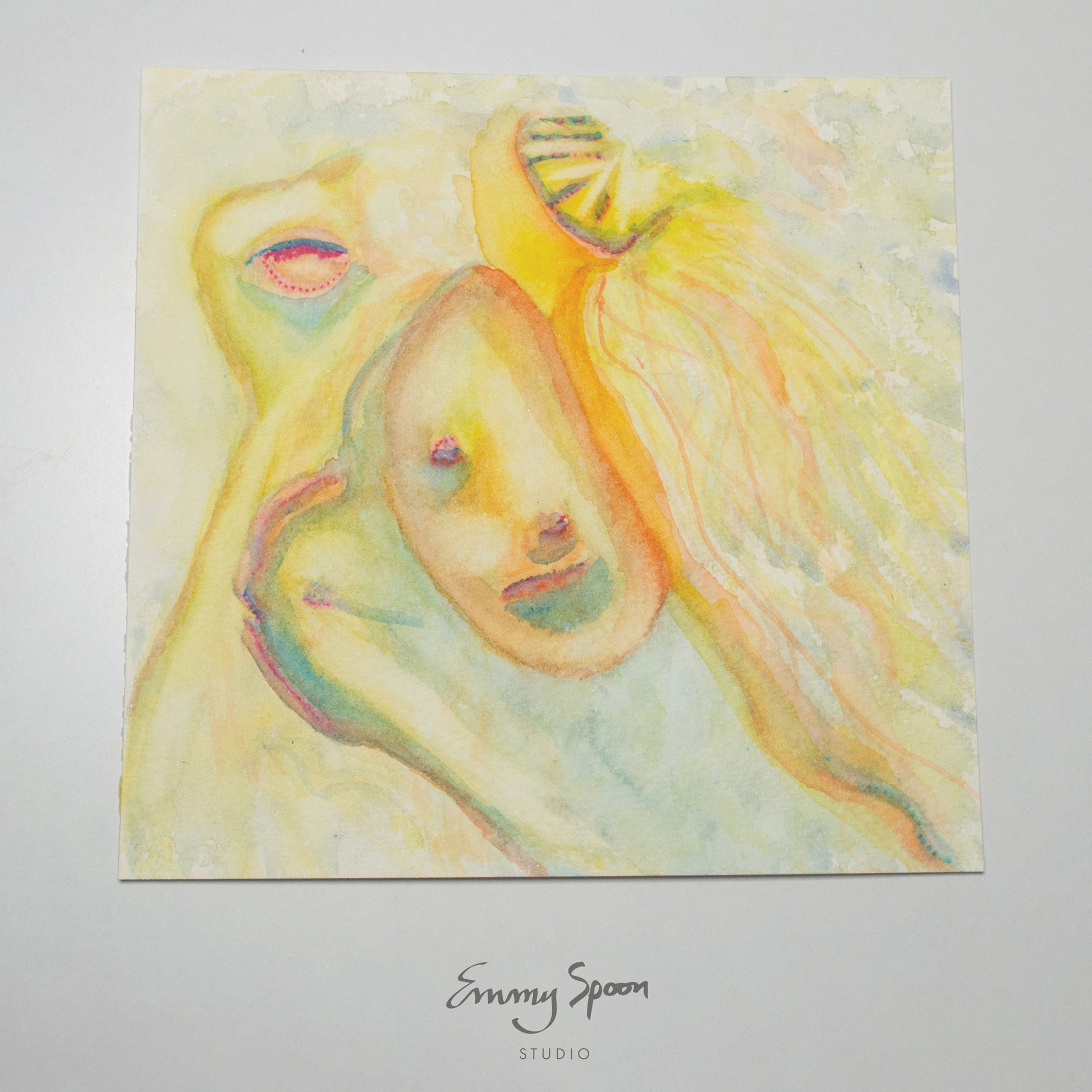 Tearful Dream (2026) Original Mixed Media on Watercolor Paper