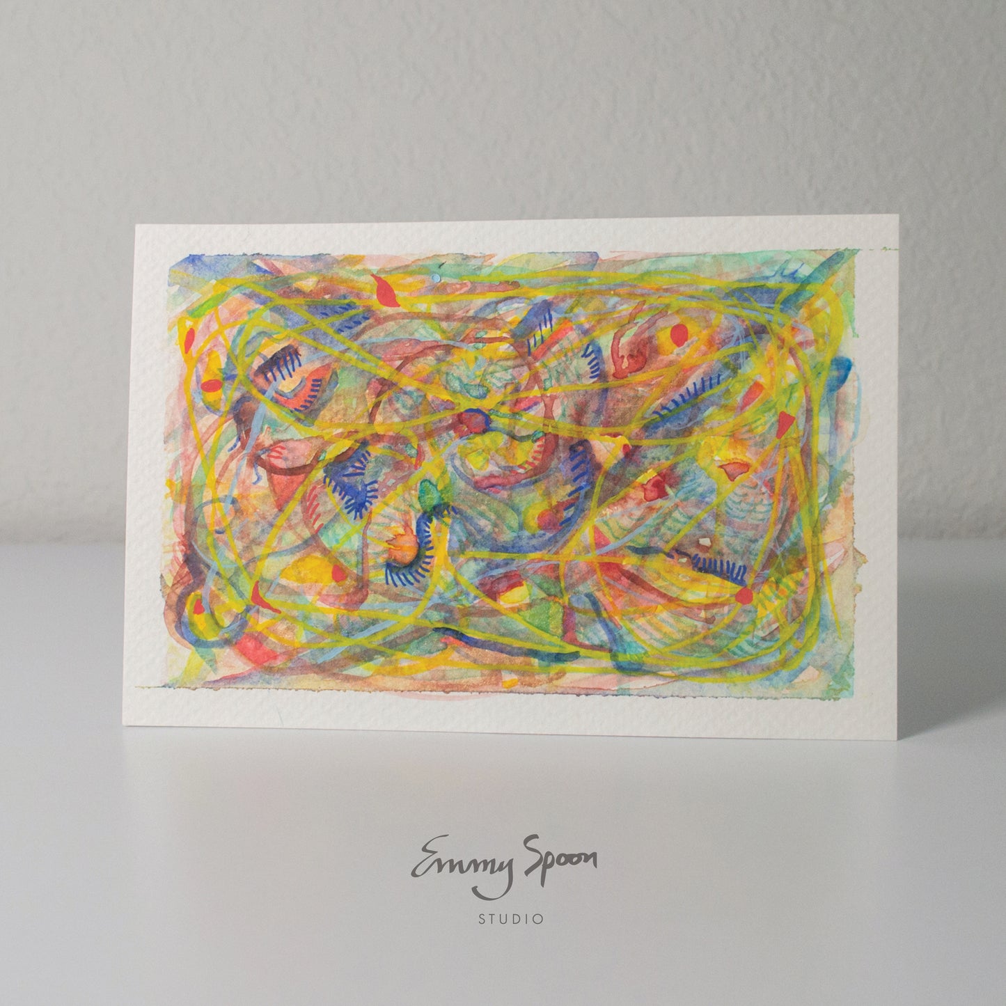 Unravel (2026) Original Mixed Media on Watercolor Paper