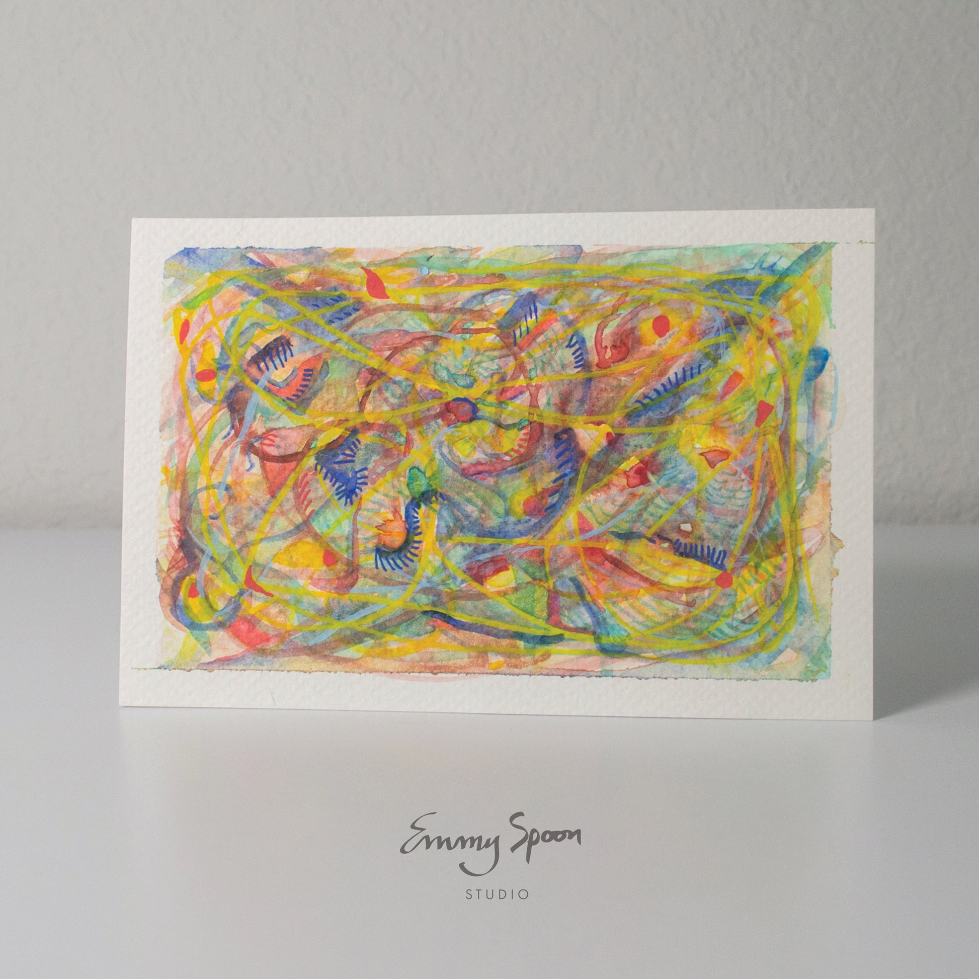 Unravel (2026) Original Mixed Media on Watercolor Paper