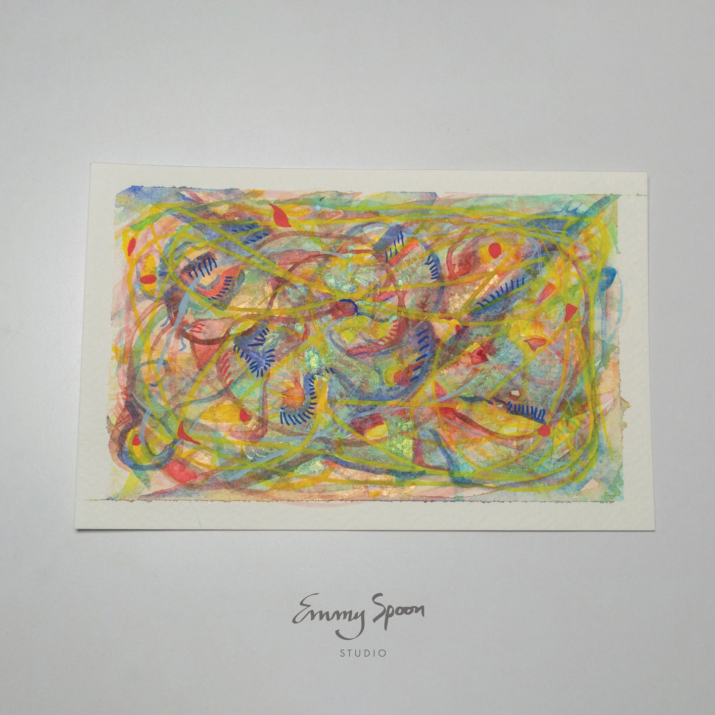 Unravel (2026) Original Mixed Media on Watercolor Paper