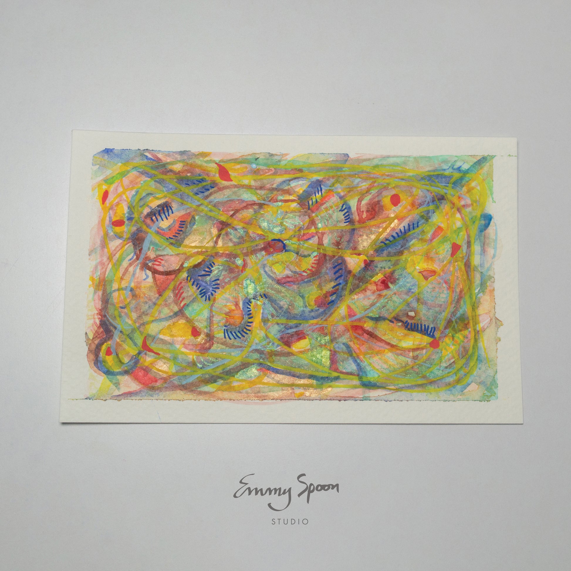 Unravel (2026) Original Mixed Media on Watercolor Paper